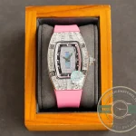 Replica Richard Mille 007-1 Diamond Crown Pink Strap - High-Grade Replica Watch
