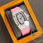 Replica Richard Mille 007-1 Diamond Crown Pink Strap - Budget Luxury Replica Watch
