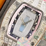 Replica Richard Mille 007-1 Diamond Crown Pink Strap - Affordable Luxury Replica Timepiece