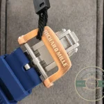 Replica Richard Mille 007-1 Diamond Crown Rose Gold Blue Strap - Best Quality Replica Watch