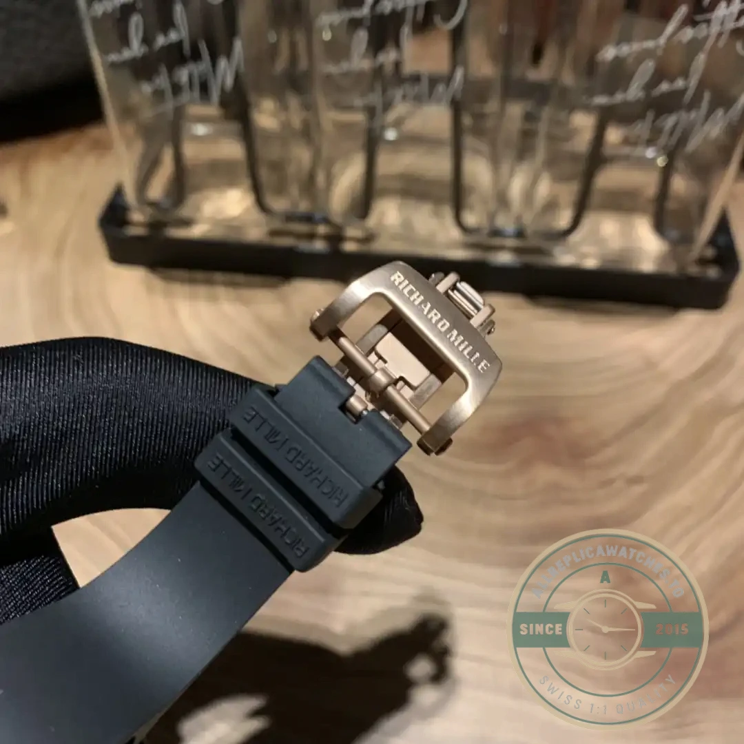 Replica Richard Mille 010 Rose Gold Diamonds Arabic Numerals - Top-Tier Swiss Replica Watch