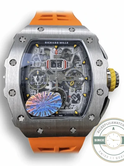 Replica Richard Mille 011-03 Orange Strap - Premium Super Clone Watch
