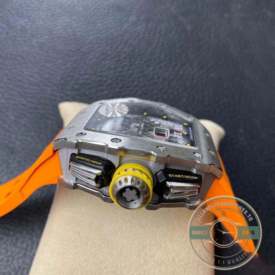 Replica Richard Mille 011-03 Orange Strap - Swiss-Made Clone Watch