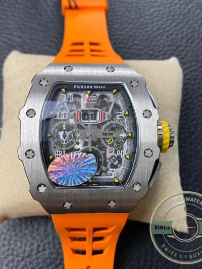 Replica Richard Mille 011-03 Orange Strap - High-Grade Replica Watch