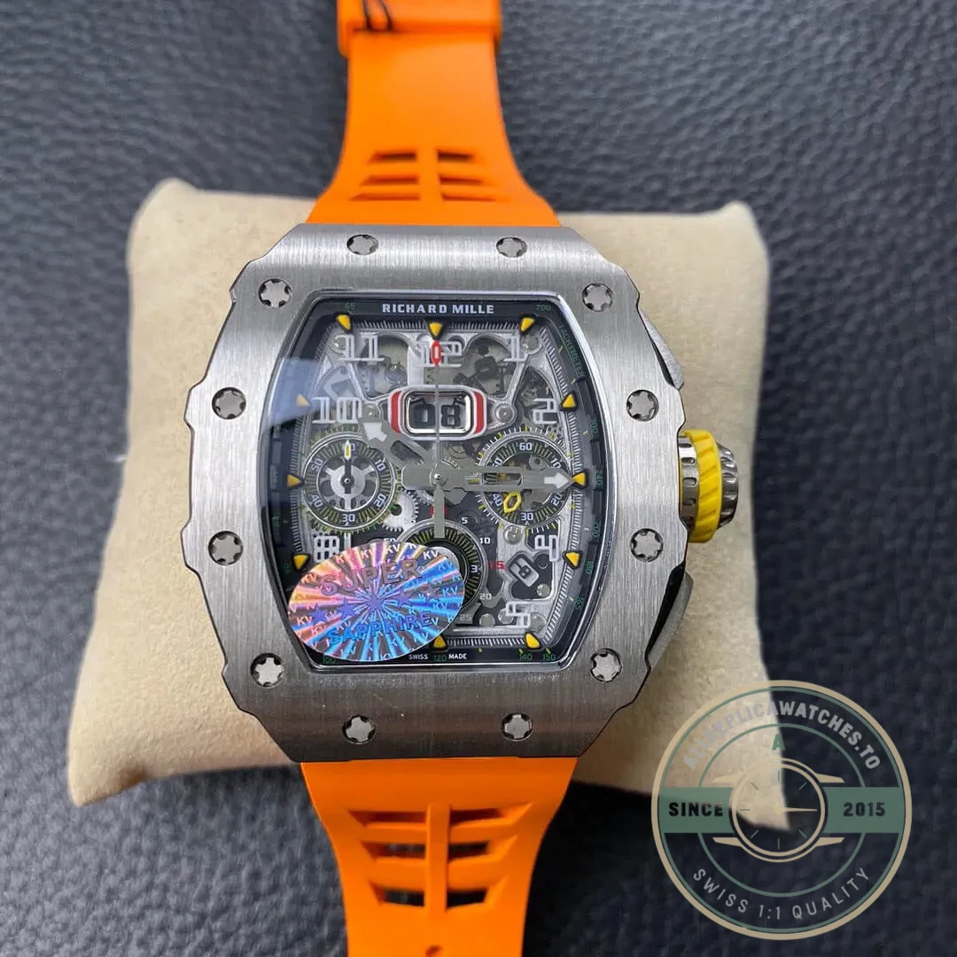 Replica Richard Mille 011-03 Orange Strap - High-Grade Replica Watch