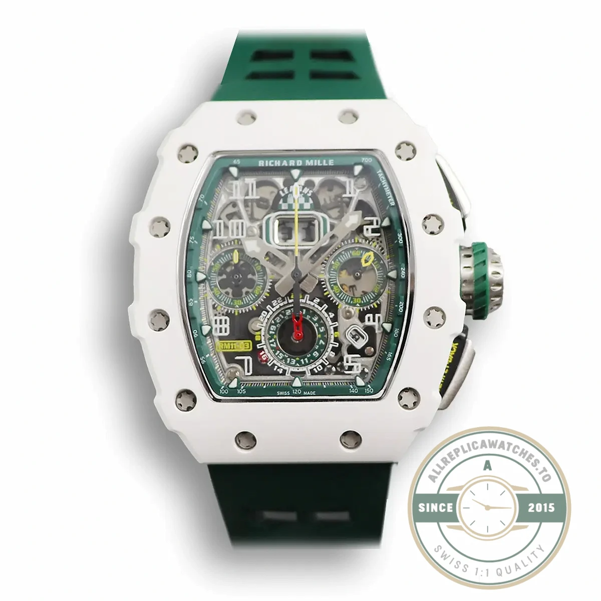 Replica Richard Mille 011-03lmc Green Strap - Premium Super Clone Watch