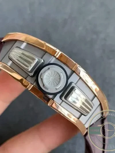 Replica Richard Mille 011 Brown Rubber Strap - Premium Super Clone Watch