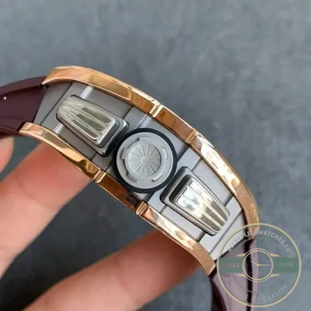 Replica Richard Mille 011 Brown Rubber Strap - Premium Super Clone Watch