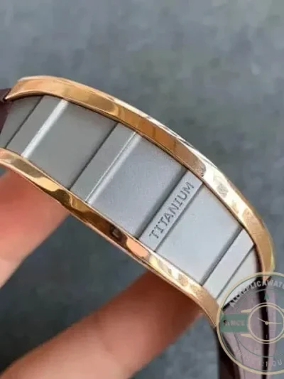 Replica Richard Mille 011 Brown Rubber Strap - Swiss Movement Replica Watch