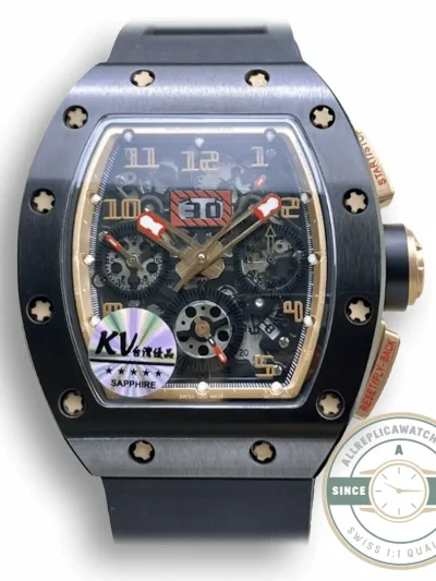 Replica Richard Mille 011 Ceramic Skeleton Dial - Best Quality Replica Watch