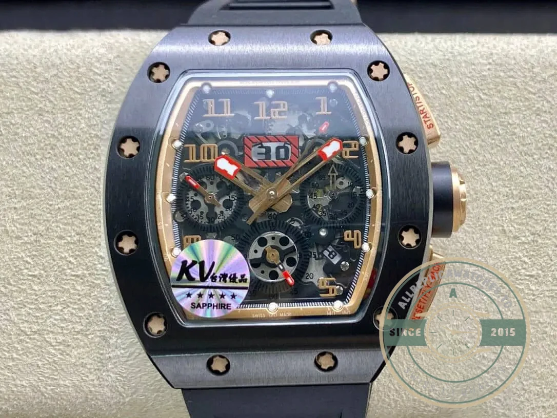 Replica Richard Mille 011 Ceramic Skeleton Dial - Affordable Luxury Replica Timepiece