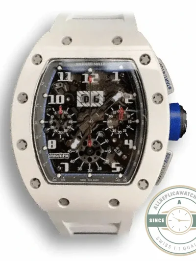 Replica Richard Mille 011 Ceramic White Strap - Affordable Super Clone Watch