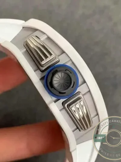 Replica Richard Mille 011 Ceramic White Strap - High-Grade Replica Watch