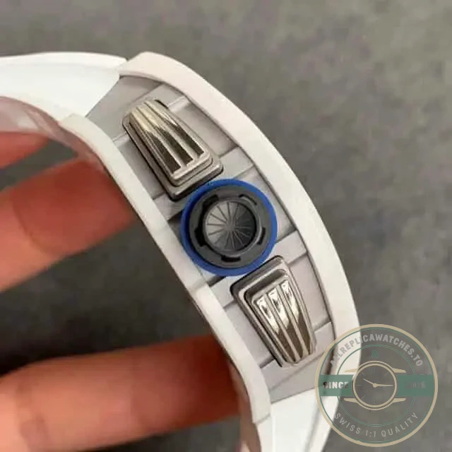 Replica Richard Mille 011 Ceramic White Strap - High-Grade Replica Watch