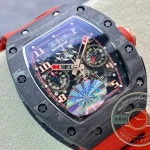 Replica Richard Mille 011 Red Rubber Strap - Swiss-Made Clone Watch