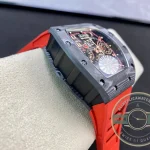 Replica Richard Mille 011 Red Rubber Strap - Top-Tier Swiss Replica Watch