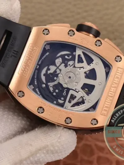 Replica Richard Mille 011 Rg/5423 Rose Gold Diamond Swiss Movement - Affordable Super Clone Watch
