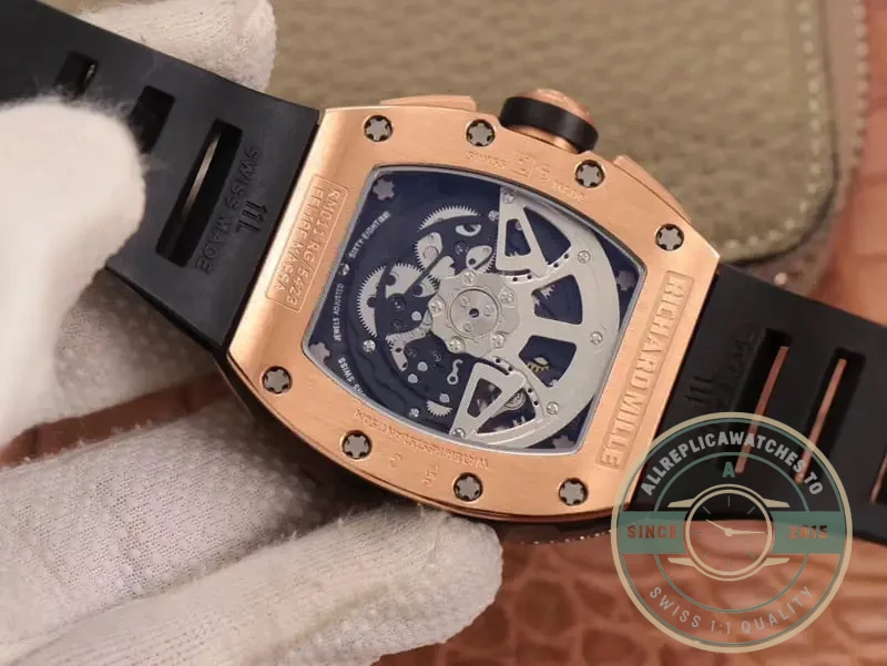 Replica Richard Mille 011 Rg/5423 Rose Gold Diamond Swiss Movement - Affordable Super Clone Watch