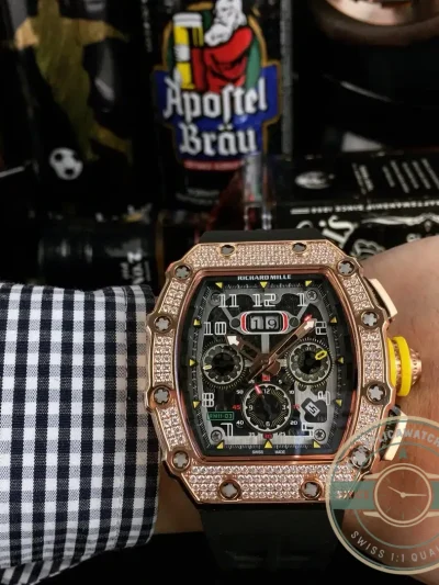Replica Richard Mille 011 Stainless Steel Automatic Movement - 1:1 Swiss Replica Watch
