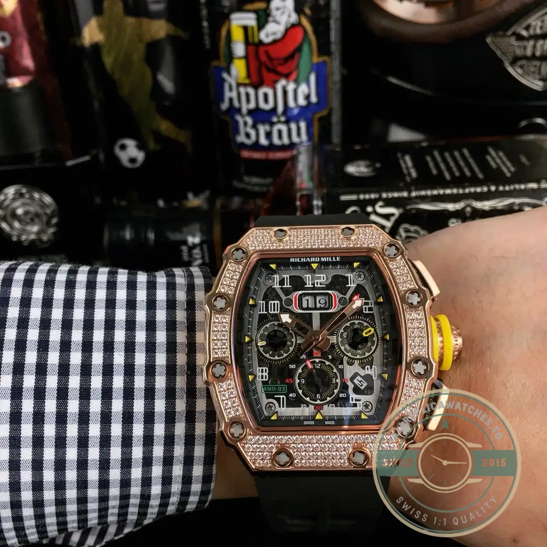 Replica Richard Mille 011 Stainless Steel Automatic Movement - 1:1 Swiss Replica Watch