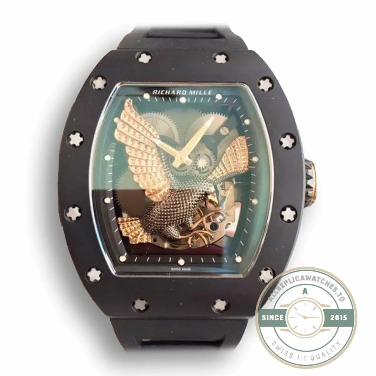 Replica Richard Mille 023 Rose Gold Eagle Skeleton Dial - Swiss-Made Clone Watch