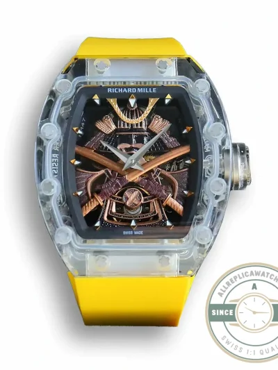 Replica Richard Mille 047 New Samurai Armor Yellow Strap - 1:1 Swiss Replica Watch