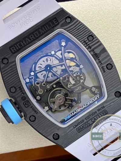 Replica Richard Mille 055 Carbon Fiber - Budget Luxury Replica Watch