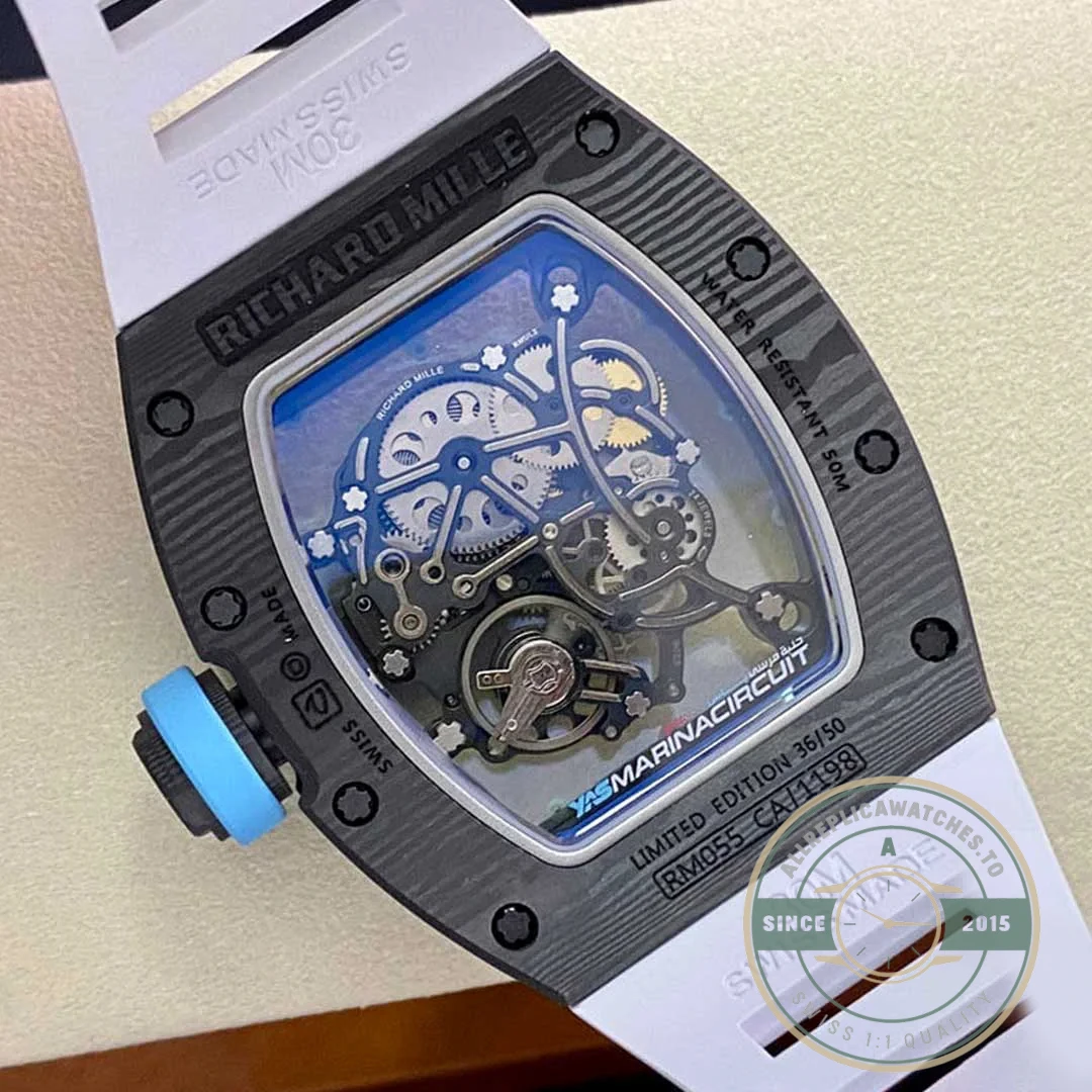 Replica Richard Mille 055 Carbon Fiber - Budget Luxury Replica Watch