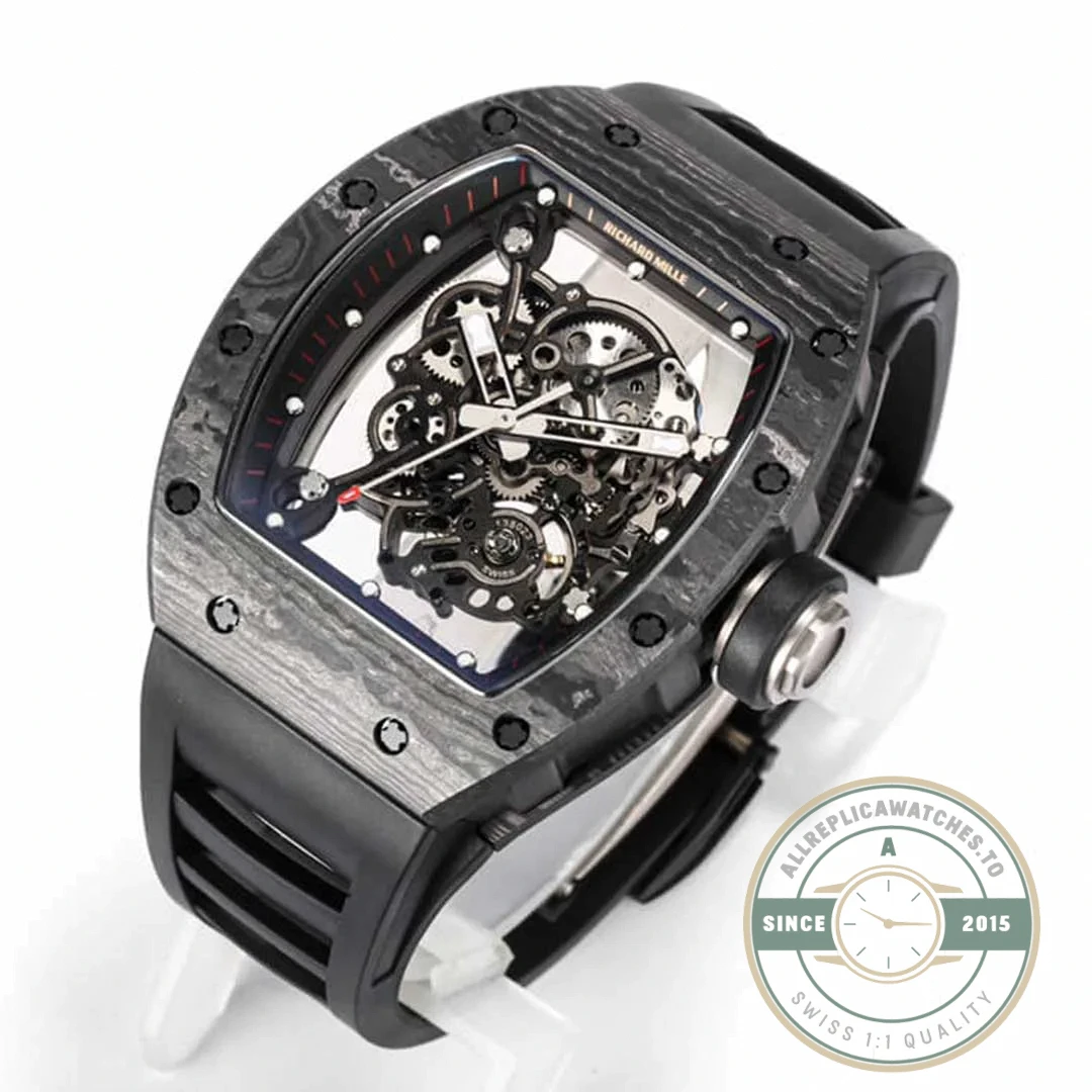 Replica Richard Mille 055 Carbon Fiber Dial - Premium Super Clone Watch