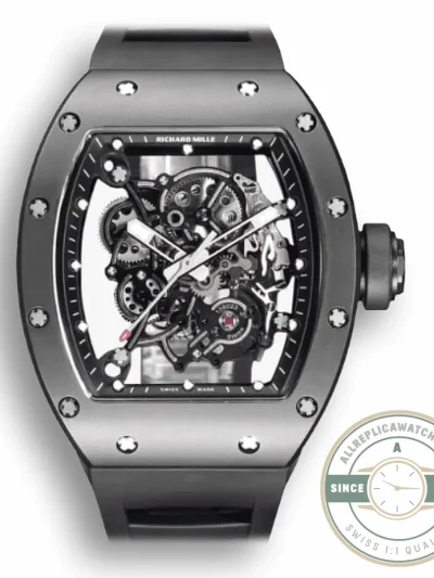 Replica Richard Mille 055 Ceramic Skeleton Dial - Factory Super Clone Watch
