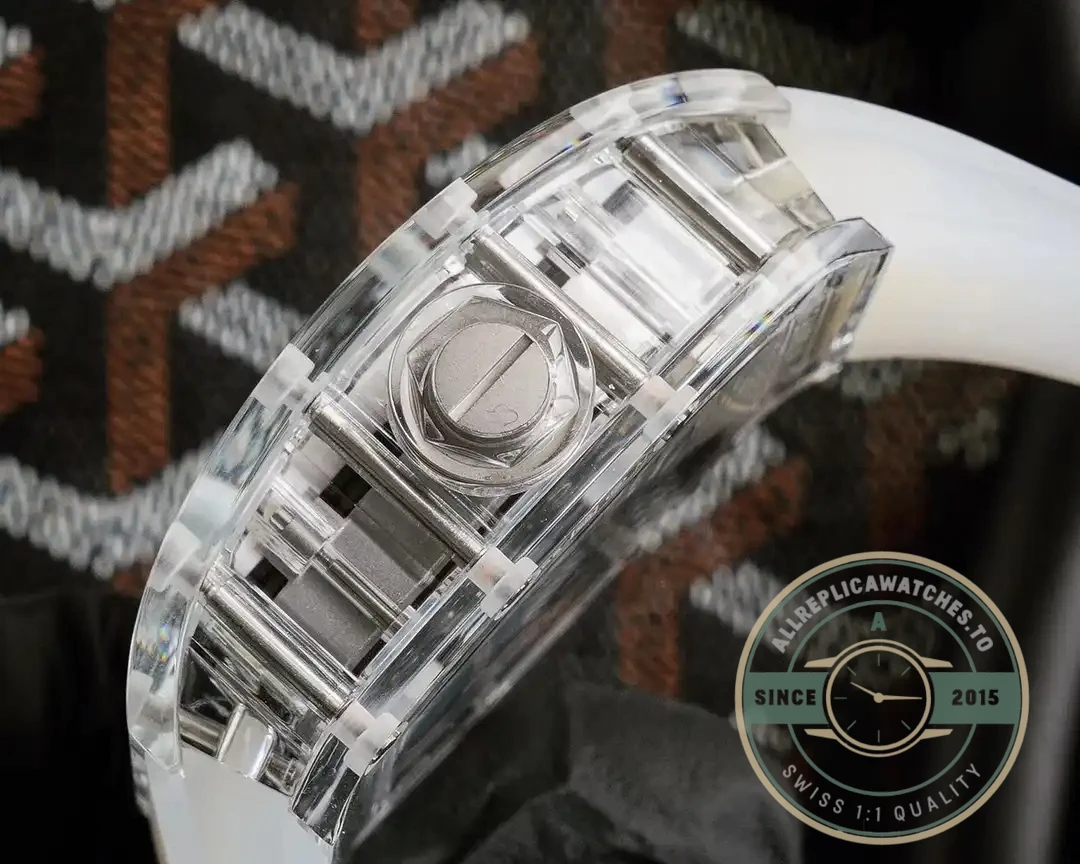 Replica Richard Mille 055 Glass Transparent Black Bezel - Top-Tier Swiss Replica Watch