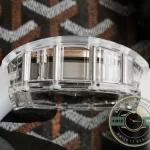 Replica Richard Mille 055 Glass Transparent Gold Bezel - 1:1 Swiss Replica Watch