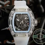 Replica Richard Mille 055 Glass Transparent Gold Bezel - Top-Tier Swiss Replica Watch