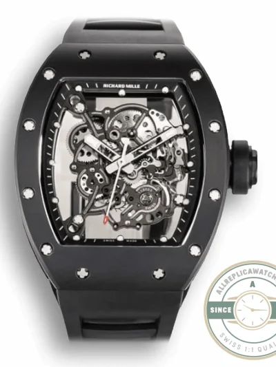 Replica Richard Mille 055 V2 Black Ceramic Case - 1:1 Swiss Replica Watch