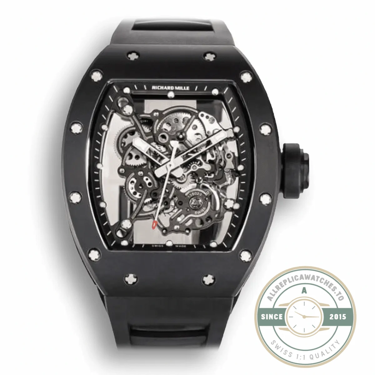 Replica Richard Mille 055 V2 Black Ceramic Case - 1:1 Swiss Replica Watch