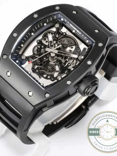 Replica Richard Mille 055 V2 Black Ceramic Case - Factory Super Clone Watch