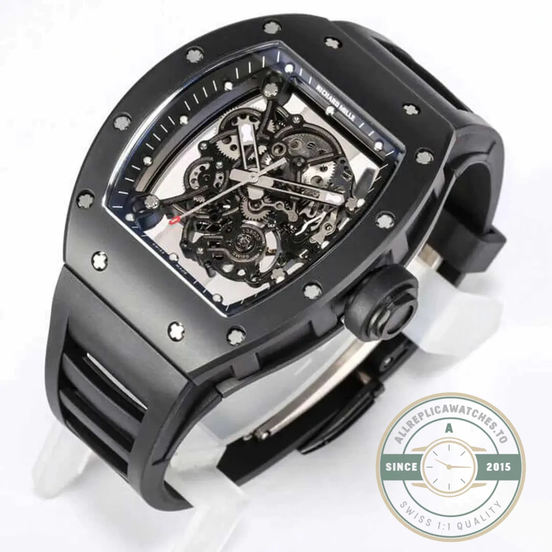 Replica Richard Mille 055 V2 Black Ceramic Case - Factory Super Clone Watch