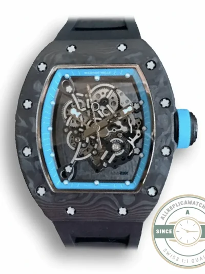 Replica Richard Mille 055 V2 Carbon Fiber Skeleton Dial - Factory Super Clone Watch