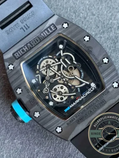 Replica Richard Mille 055 V2 Carbon Fiber Skeleton Dial - Swiss-Made Clone Watch