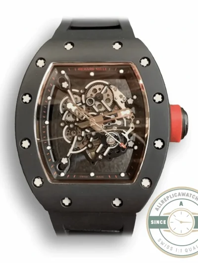 Replica Richard Mille 055 V2 Ceramic Black Strap - Best Quality Replica Watch