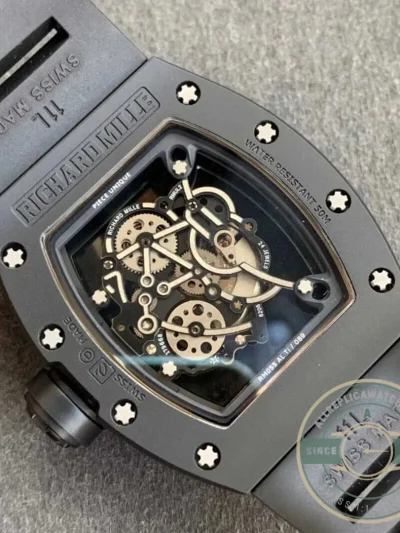 Replica Richard Mille 055 V2 Ceramic Black Strap - Budget Luxury Replica Watch