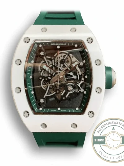 Replica Richard Mille 055 V2 Ceramic Green Strap - Affordable Luxury Replica Timepiece