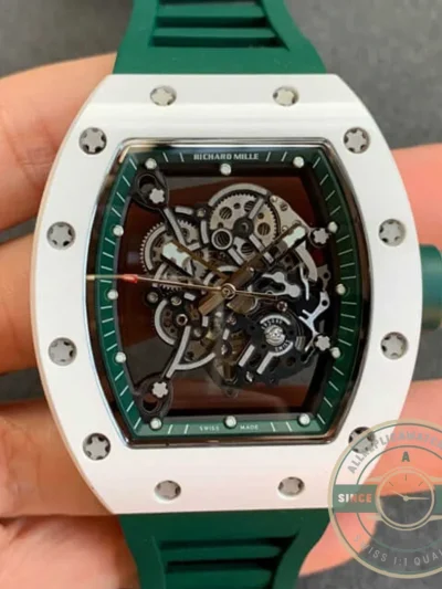 Replica Richard Mille 055 V2 Ceramic Green Strap - Budget Luxury Replica Watch