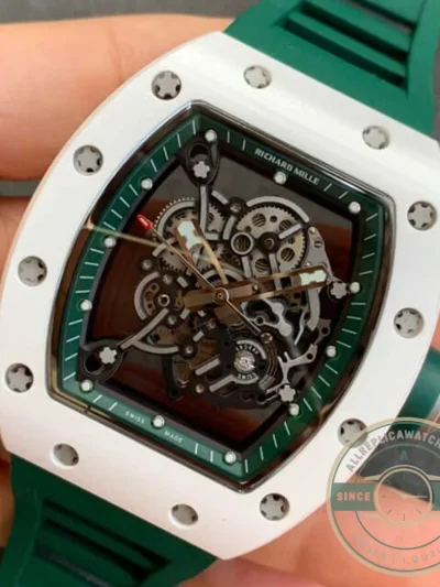 Replica Richard Mille 055 V2 Ceramic Green Strap - Luxury Replica Watch