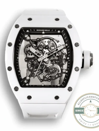 Replica Richard Mille 055 V2 White Ceramic Case - Budget Luxury Replica Watch