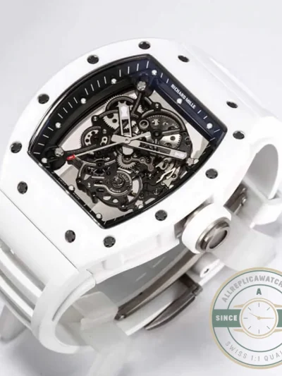 Replica Richard Mille 055 V2 White Ceramic Case - Swiss-Made Clone Watch