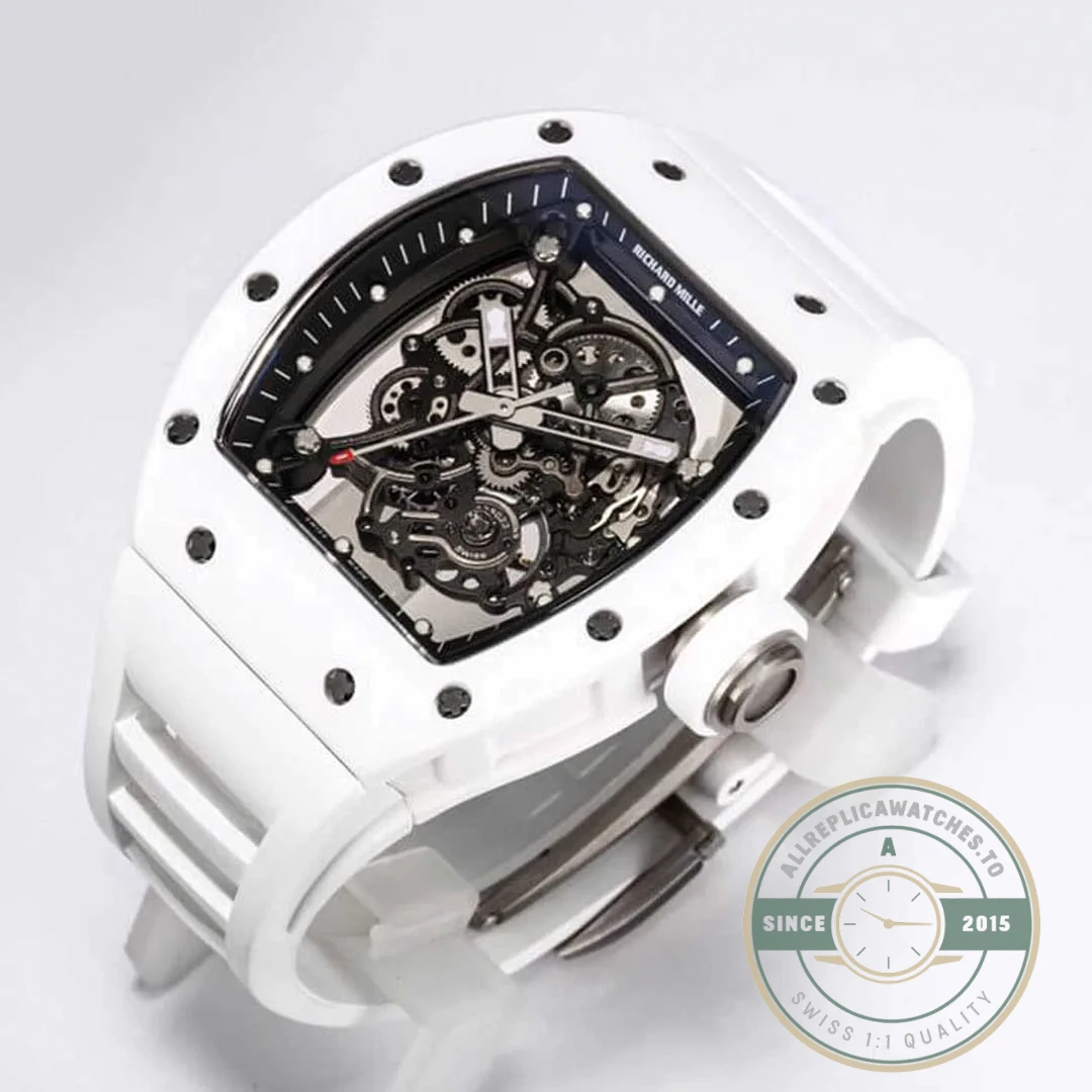 Replica Richard Mille 055 V2 White Ceramic Case - Swiss-Made Clone Watch