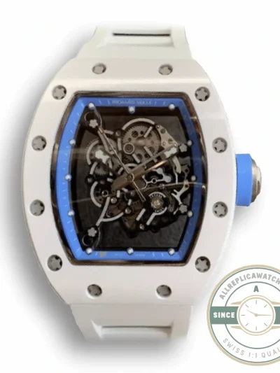 Replica Richard Mille 055 V2 White Strap - Factory Super Clone Watch