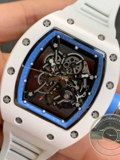 Replica Richard Mille 055 V2 White Strap - Budget Luxury Replica Watch