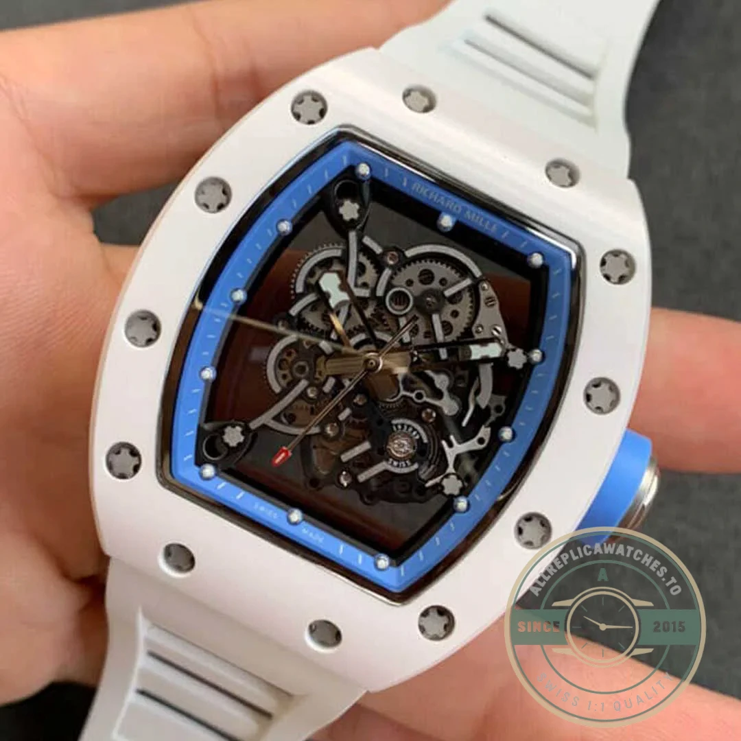 Replica Richard Mille 055 V2 White Strap - Budget Luxury Replica Watch